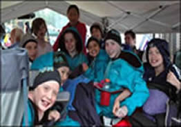 smiling swimmers